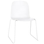 Muuto Chaise Visu, piètement luge, blanc