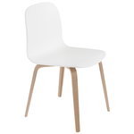 Muuto Visu chair, wood base, oak - white