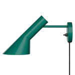 Louis Poulsen AJ wall lamp, dark green