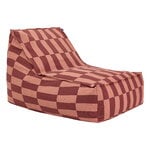 Nobodinoz Vibes Long beanbag, maroon tiles, view 1