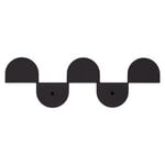 Nobodinoz Wall coat rack, 37 cm,  black steel, view 1
