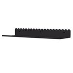 Nobodinoz Wall shelf, 50 cm, black steel, view 1