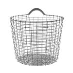 Korbo Wire Basket Bin 16, trådkorg, galvaniserad