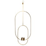 Ferm Living Hanging tealight Deco, oval, brass