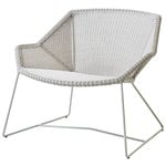 Cane-line Fauteuil lounge Breeze, gris-blanc