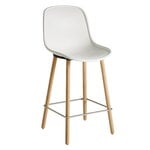 HAY Neu 12 bar stool, cream white - oak - steel