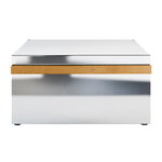 Röshults Module drawer X, brushed stainless steel