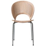 Fredericia Trinidad chair, lacquered oak - chrome