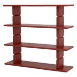 Nobodinoz Noon bookshelf, burnt red, view 1