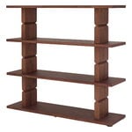 Nobodinoz Noon bookshelf, stained brown, view 1