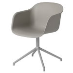 Muuto Fiber armchair, swivel base, grey