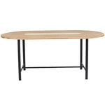 Warm Nordic Be My Guest dining table, white oiled oak - yellow