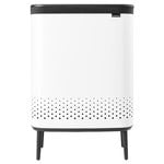 Brabantia Bo Laundry Bin Hi tvättkorg, 2 x 45 l, vit