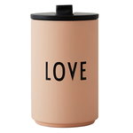 Design Letters LOVE thermo cup, soft camel