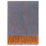 Lapuan Kankurit Revontuli mohair blanket, rust - denim blue