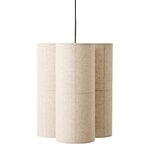 Audo Copenhagen Grande suspension grappe Hashira, lin brut