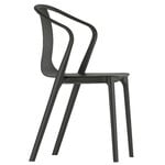 Vitra Fauteuil Belleville, frêne teinté noir/noir