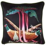 Klaus Haapaniemi & Co. Pheasants and Rhubarbs cushion cover, silk
