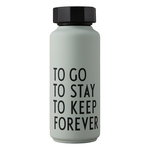 Design Letters Special Edition thermo bottle, grey green