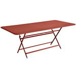 Fermob Caractere table, 90 x 190 cm, red ochre
