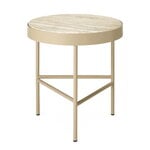 ferm LIVING Travertine side table, medium, cashmere