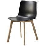 Fredericia Pato chair, wood base, black - lacquered oak