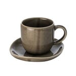 Heirol Svelte coffee cup and plate, 1,2 dl, olive