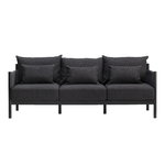 Ariake Braid sohva, 3-istuttava, musta
