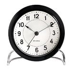 Arne Jacobsen AJ Station table clock with alarm, black