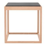 Klassik Studio Cube table, soaped oak - grey marble