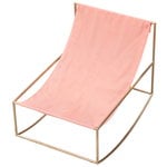 Valerie Objects Rocking Chair, messinki - vaaleanpunainen