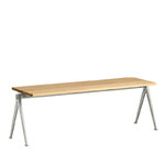HAY Pyramid bench 11, beige - lacquered oak