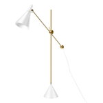 Innolux Tapio floor lamp, white - brass, view 1