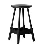 Massproductions Albert bar stool, black stained oak