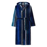 Missoni Home Giacomo albornoz con capucha, azul 50, imagen del producto