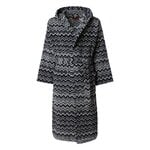 Missoni Home Bata de baño con capucha Keith, 601 negro y blanco, imagen del producto