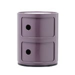 Kartell Meuble de rangement Componibili, 2 modules, violet