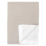 Langø Duvet cover, linen, sand - white