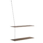 Woud Stedge shelf 80 cm, smoked oak, product image