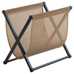 Woodnotes Magazine rack, black oak - natural