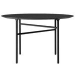 Audo Copenhagen Snaregade pöytä, pyöreä, 120 cm, hiilenharmaa linoleumi