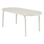 Tom Dixon Groove Obround ruokapöytä, putty, tuotekuva