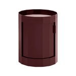 HAY Facet cabinet incl. feet and castors, low, burgundy, product image