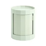 HAY Facet cabinet avec pieds et roulettes, low, soft mint, image produit