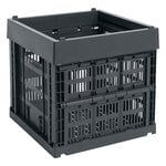 HAY Colour Crate, Cubo, plástico reciclado, carbón, imagen del producto