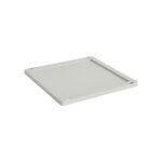 HAY Colour Crate kansi, M Square/Cube, kierrätysmuovi, grey, tuotekuva