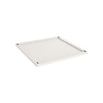 HAY Couverture Colour Crate, M Square/Cube, plastique recyclé, blanc cassé, image produit