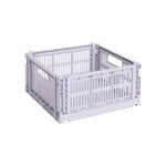HAY Colour Crate, M Square, recycled plastic, lavender, product image