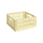 HAY Colour Crate, M Square, recycled plastic, light yellow, product image