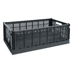 HAY Colour Crate, XL, recycled plastic, charcoal, product image